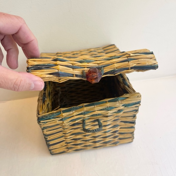 Vintage Handmade Storage Container - Picture 2 of 10